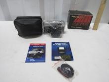 New Photo Flex M X 35, 35mm Camera W/ Case, Instructions And Original Box