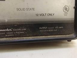 Schumacher 10/2 amp dual rate battery charger, model SE-1010-2. Comes as is shown in photos. Appears
