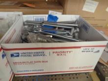 Box of Assorted Hex Head Bolts and Carriage Bolts in a Medium Flat Rate Box, Weighs 31.8 Lbs, What