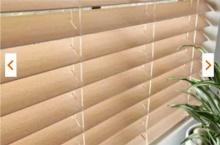 Custom Window Finishinga 2 Inch Faux Wood Blinds in Bali, 24" W x 36" H, Retail Price $166, Appears