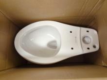 Delta Foundations 2-Piece 1.28 GPF Single Flush Round Toilet in White. Comes in open box as is shown