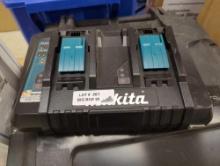 Makita 18V Lithium-Ion Dual Port Rapid Optimum Charger. Comes as is shown in photos. Appears to be
