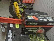 ECHO 18 in. 40.2 cc Gas 2-Stroke Rear Handle Chainsaw, Model CS-400-18, Retail Price $319, Appears