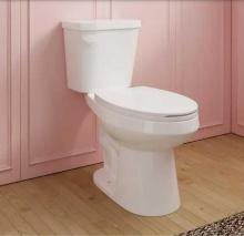 DEERVALLEY 2-Piece 1.28 GPF Single Flush Elongated ADA Chair Height Toilet in White, Slow-Close Seat