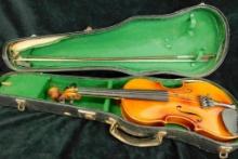 C. Meisel West German 3/4 Size Violin with Case and Bow