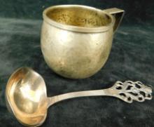 Sterling Silver - Hammered Cup - Marthinsen Norway Ladle - 91 grams