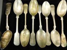 Vintage Coin Silver - Misc. Spoons - 134 Grams