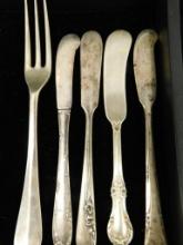 Sterling Silver - Misc. Butter Spreader Knives and Fork - 159 Grams