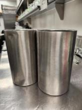(2) Stainless Steel Double-Walled Bottle Chillers