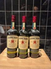 3 Bottles of Jameson Irish Whiskey 1L