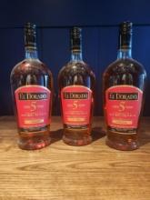 3 Bottles of El Dorado Rum 750ml