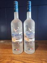 2 Bottles of Grey Goose Vodka 1L