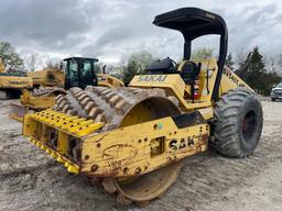 2014 SAKAI SV540T VIBRATORY ROLLER SN:10289 powered by Cummins diesel engine, equipped with OROPS,