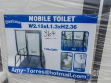 NEW BASTONE 110V PORTABLE TOILET DISABLED ACCESSIBLE PORTABLE BATHROOM STATION