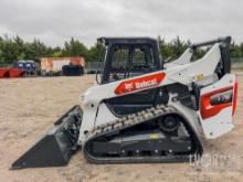 2023 BOBCAT T76 RUBBER TRACKED SKID STEER SN:7687 powered by diesel engine, equipped with rollcage,