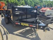 2024 NEXHAUL 14FT X 7FT DUMP TRAILER VN:28528 equipped with 14ft dump body, loading ramps, swing
