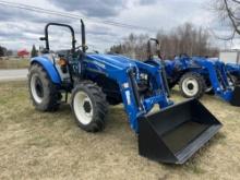 2022 NEW HOLLAND WORKMASTER 75 TRACTOR LOADER 4x4, powered by diesel engine, equipped with OROPS,