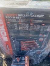 NEW WOKIN 163 PC -- 6 DRAWER ROLLING TOOL BOX NEW SUPPORT EQUIPMENT