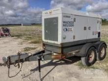 2014 WACKER G 70 GENERATOR SN:20203602 powered by diesel engine, equipped with 70KVA, trailer