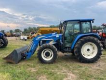 2012 NEW HOLLAND T5060 TRACTOR LOADER SN:ZBJH17496 powered by diesel engine, equipped with OROPS,
