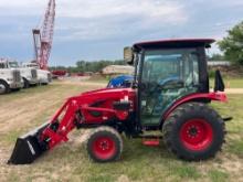 NEW TYM 4215 TRACTOR LOADER 4x4,SN;D00084... powered by Cummins diesel engine, equipped with EROPS,
