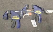 (2) Irwin Quick Grip Bar Clamps