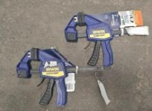 (2) Irwin Quick Grip Bar Clamps