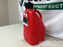 Unused 5 Gallon Liquid Utility Jug - Red