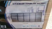 2024 CHERY INDUSTRIES STAINLESS STEEL WORKBENCH,  NEW, 10', 18 DRAWERS, AS