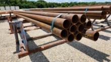 PIPE,  NEW, (10) 4", 11 GAUGE, 250' TOTAL FEET, AS IS WHERE IS C# D124