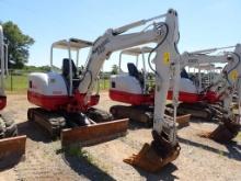 2019 TAKEUCHI TB240 MINI EXCAVATOR, 1,838+ hrs,  DIESEL, OROPS, RUBBER TRAC