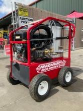 UNUSED 2024 MAGNUM 4000 SERIES GOLD HOT WATER PRESSURE WASHER,DIESEL GAS POWER, ELECTRIC START,