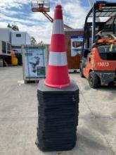 ( 23 ) SAFETY TRAFFIC CONES ( PLEASE NOTE STOCK PHOTO USED )