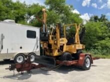 VERMEER V3550A TRENCHER WITH VERMEER...B500 BACKHOE ATTACHMENT & VERMEER S03550 ATTACHED WITH CHA...