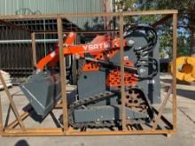 UNUSED 2024 AGT MINI SKID STEER LOADER MODEL YSRT14, GAS POWERED, RUBBER TRACKS, BUCKET APPROX 38in