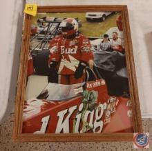 Drag racing picture in frame
