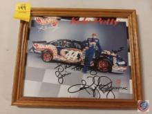 Kyle Petty signed poster in frame