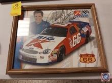 Daryll Waltrip signed poster in frame