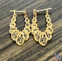 Gold earrings