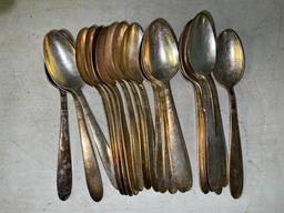 Group of International Silver Co Dessert Spoons from King Cole Restaurant