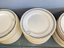 Group of Shenango China Dinner Plates and Bowls from King Cole Restaurant