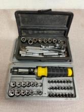Group of 2 Screwdriver and Socket Sets