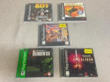 Group of 5 Play Station Games