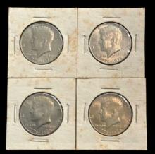 (4) 1976 Kennedy Bicentennial Half Dollars—No