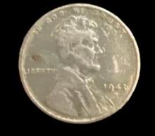 Steel 1943 Wheat Penny—No Mint Mark