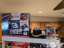 Nascar Track Vac, Budweiser Stein, Action Racing Collectables Car, Dale Earnhardt Jr Rug and Couch