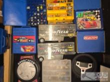 Assorted Hot Wheels and Matchbox Toys Collection with Car Carry Cases