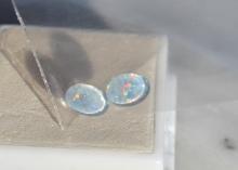 1.90 Carat Matched Pair of Australian Opal Triplets