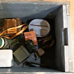 Military Crate and Mixed Gear Lot