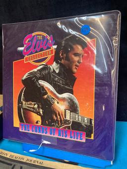 Elvis items including the cards of his life